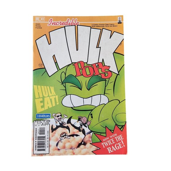 Marvel The Incredible Hulk #41 Hulk Pops 2002 Comic Book Bagged Boarded - Picture 1 of 3